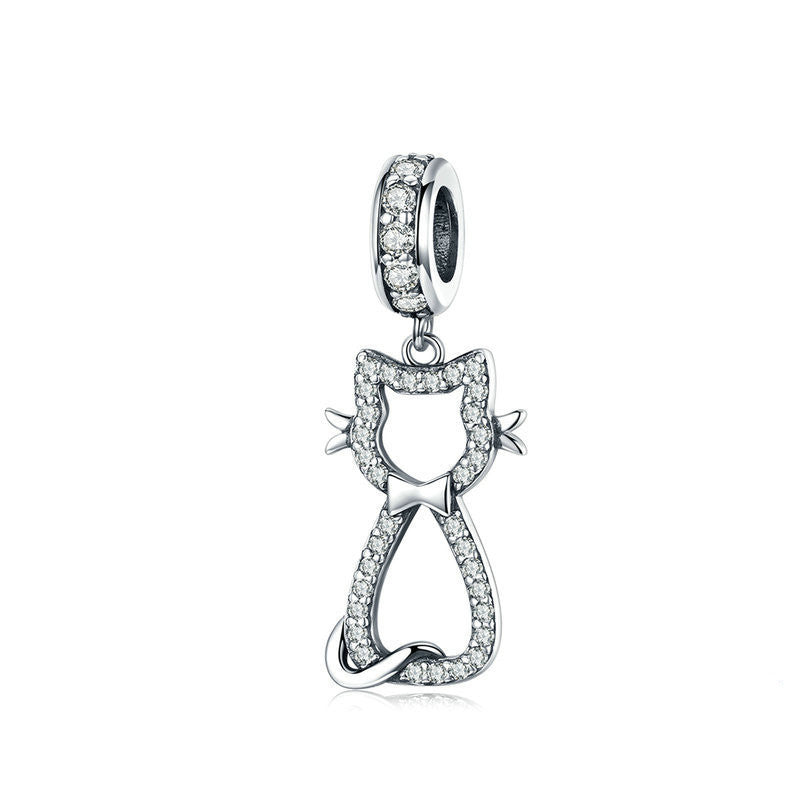 Sterling Silver Pendant Fashion Lady Beaded Bracelet Jewelry Accessories