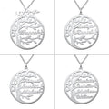 Sterling Silver Necklace Female Name Personalized Tree of Life Pendant Cross-border New Product Accessories