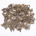 DIY Retro Zinc Alloy Jewelry Accessories Butterfly Product Pendant