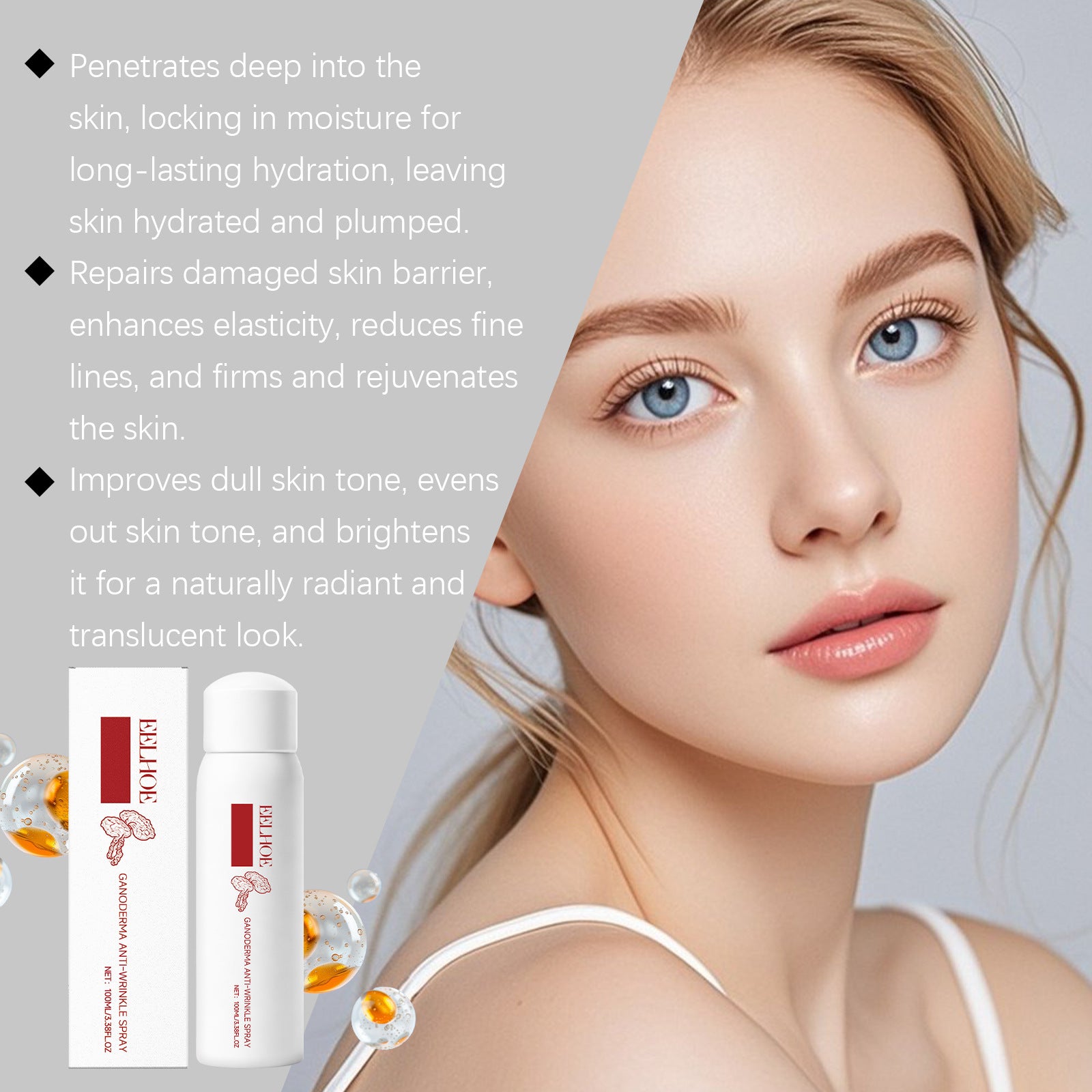 Lingzhi Skincare Lotion Moisturizes And Enhances Elasticity